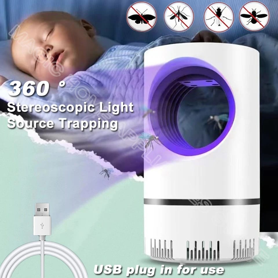 Mosquito Killer Lamp – Electric Shocker USB LED Trap | Fly & Insect Repellent Light (Big Size)